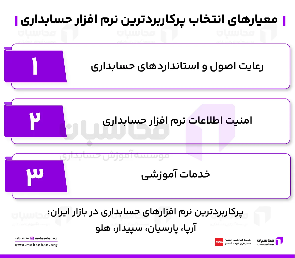 بهترین نرم افزار آموزش حسابداری را چگونه انتخاب کنیم؟ 3 نکته برای انتخاب بهترین نرم افزار حسابداری