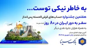 هفتمین جشنواره قرعه‌کشی سپرده‌های قرض‌الحسنه پس‌انداز بانک سینا آغاز شد