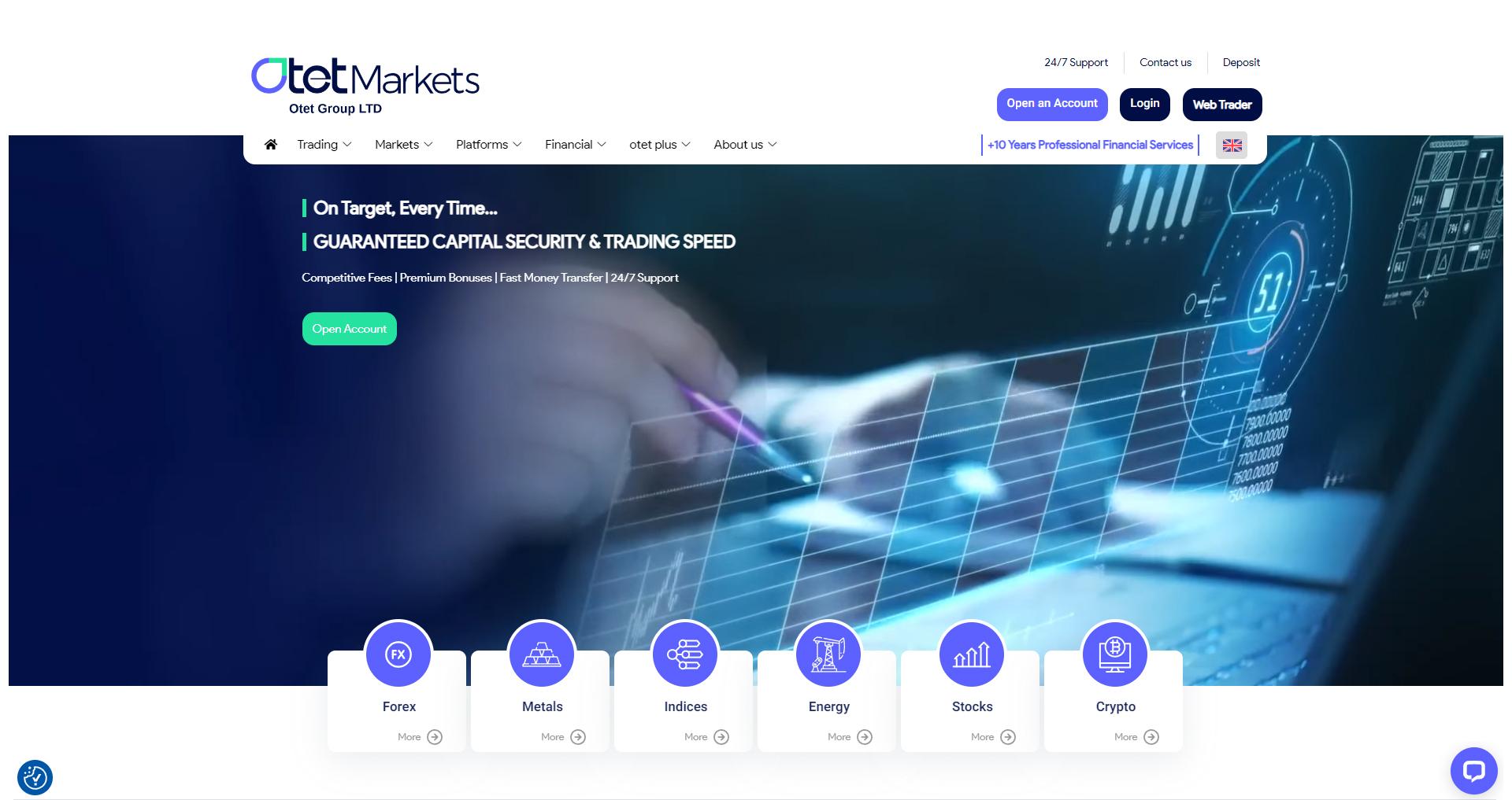 معرفی و بررسی بروکر اوتت مارکتس ‍| Otet Markets