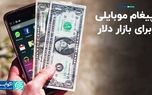 پیغام موبایلی برای بازار دلار