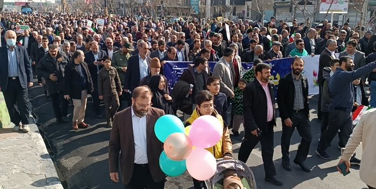 راهپیمایی ۲۲ بهمن در اسلامشهر+ فیلم