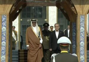 استقبال پزشکیان از امیر قطر در سعدآباد