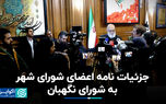 جزییات نامه اعضای شورای شهر به شورای نگهبان
