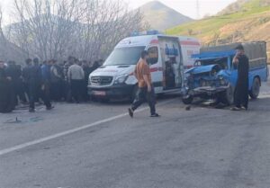 تصادف مرگبار با ۴ فوتی در محور جوانرود به ثلاث باباجانی