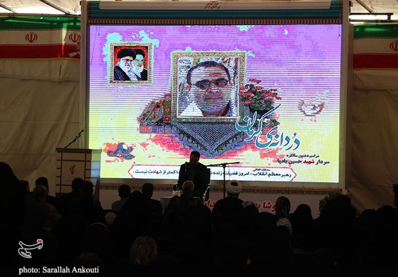 برگزاری دهمین سالگرد شهید بادپا در گلزار شهدای کرمان