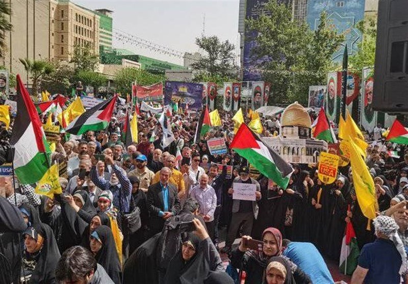 تجمع مردم تهران علیه نسل‌کشی اسرائیل در غزه