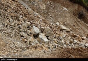 محور اردبیل – نیر به علت رانش زمین کامل مسدود شد