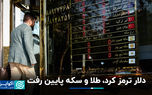 دلار ترمز کرد، طلا و سکه پایین رفت