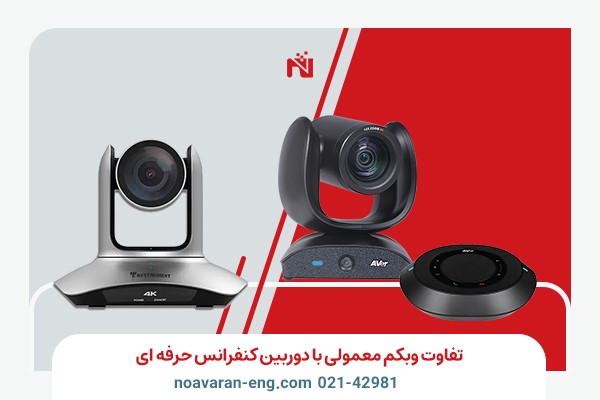 تفاوت دوربین کنفرانس حرفه‌ای با وب‌کم معمولی: کدام را انتخاب کنیم؟