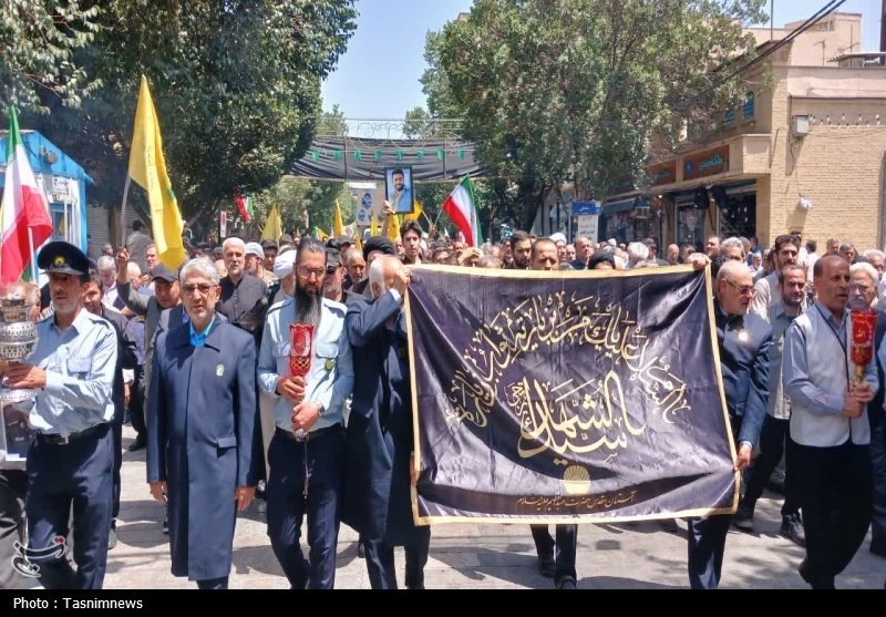تشییع باشکوه شهدای جنایات صهیونیستی در شهرری