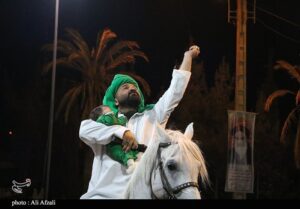 ده‌زیار در شب دهم؛ به یاد شهیدسلیمانی در سوگ حسین(ع)+تصاویر