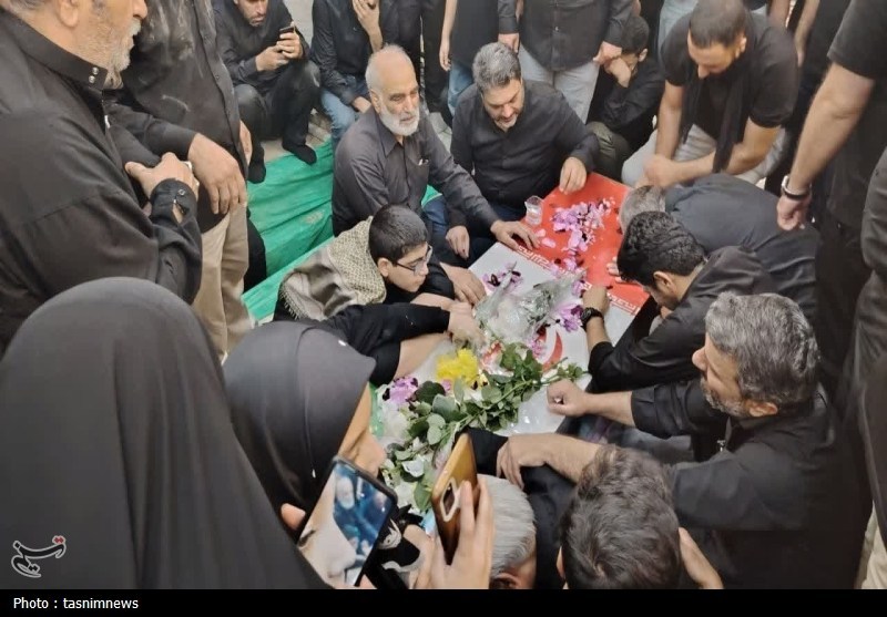 سردار شهید شانه‌ای در آستان حضرت عبدالعظیم(ع) به خاک سپرده شد