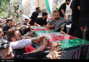 پیکر پاک ۲ شهید پاسدار در شهریار تشییع شد