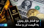 دو فشار بازار رمزارز به قیمت ارز و سکه