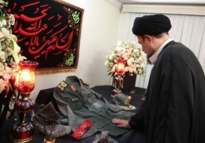 دیدار سیدحسن‌خمینی با خانواده شهید سپهبد حسین سلامی