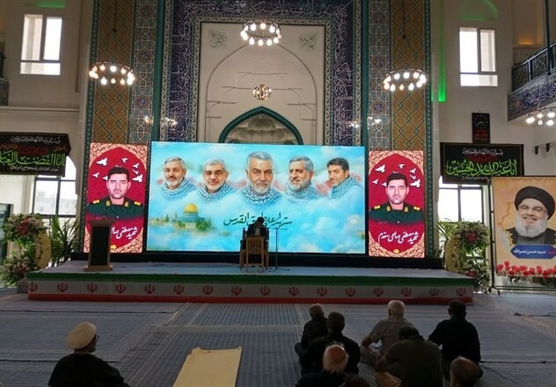 مراسم بزرگداشت شهدای نیروی قدس سپاه در جنگ ۱۲ روزه برگزار شد
