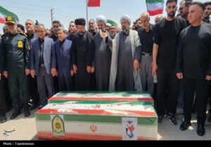 وداع باشکوه با ۲ سرباز شهید فراجا در رباط‌کریم