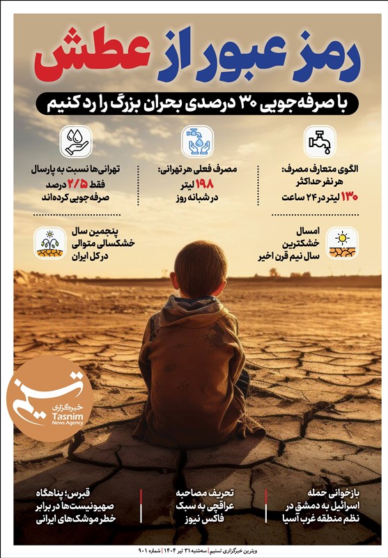 ویترین تسنیم شماره ۹۰۱ / «رمز عبور از عطش»