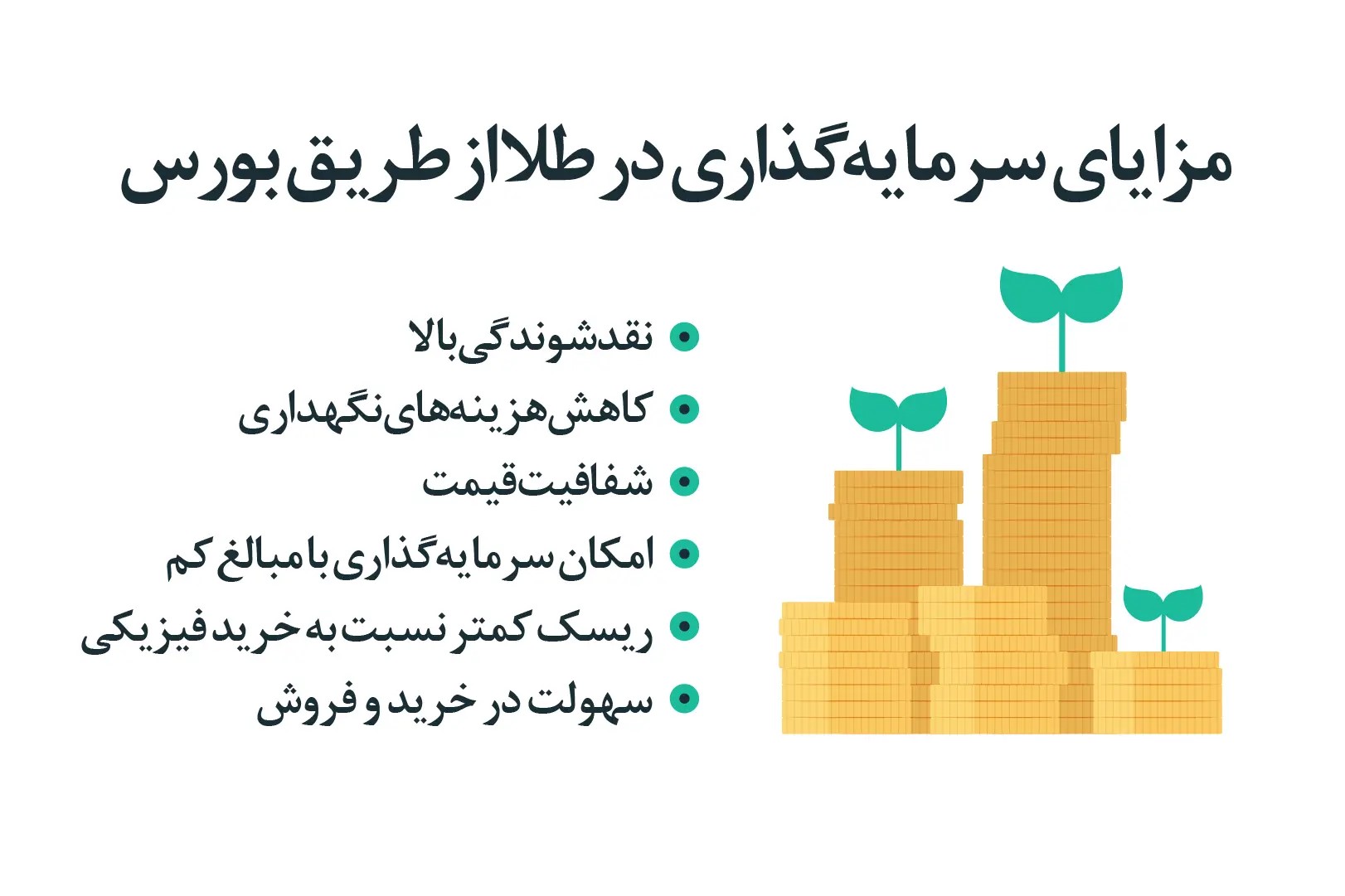مزایای سرمایه گذاری در طلا از طریق بورس