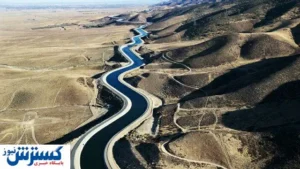 آب دریای خزر و خلیج فارس به فلات مرکزی می‌رود