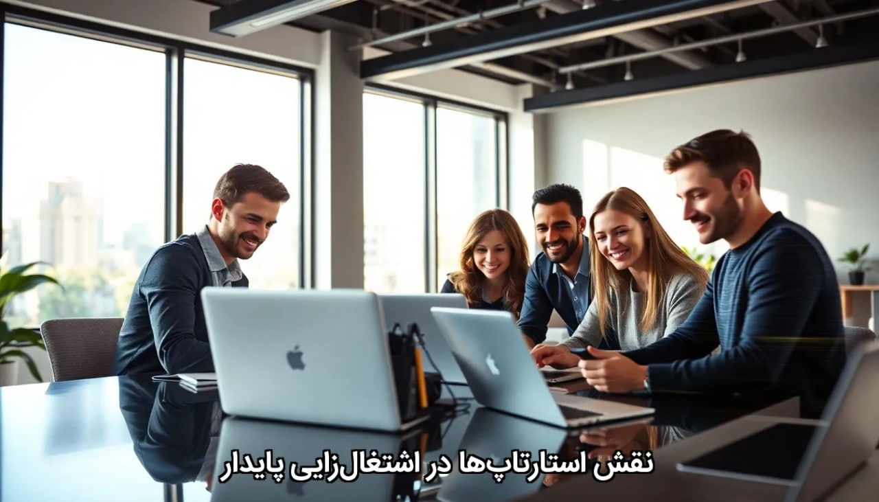 نقش استارتاپ‌ها در اشتغال‌زایی پایدار